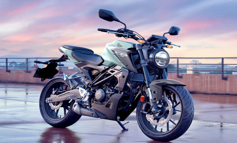 Aesthetic design of the new colored Honda CB125R