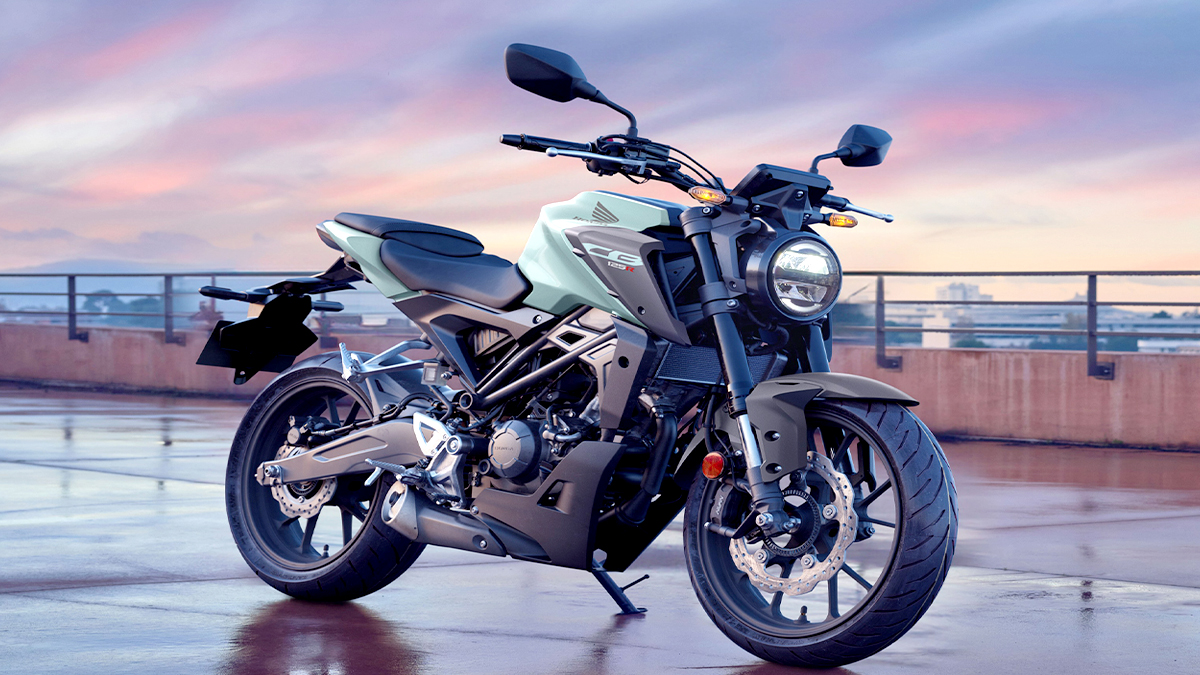 Aesthetic design of the new colored Honda CB125R